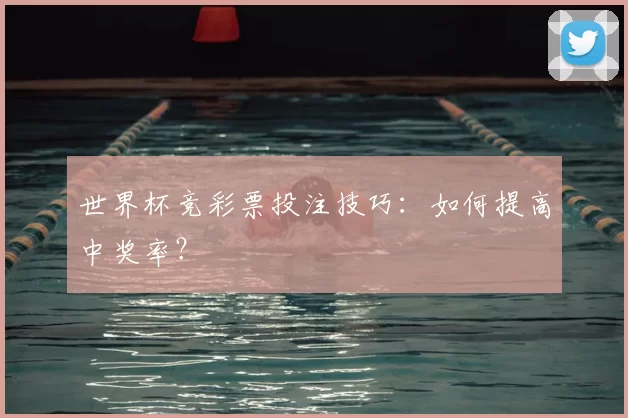 世界杯竞彩票投注技巧:如何提高中奖率?